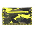 Rockstud Camouflage Flap Clutch, front view